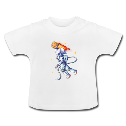 Space Sports Astronaut Baby T-Shirt - Weiß