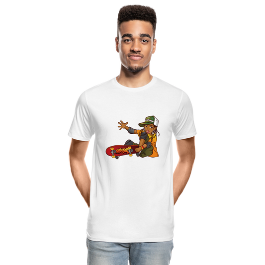 Hip Hop Skater Men’s Premium Organic T-Shirt - Weiß
