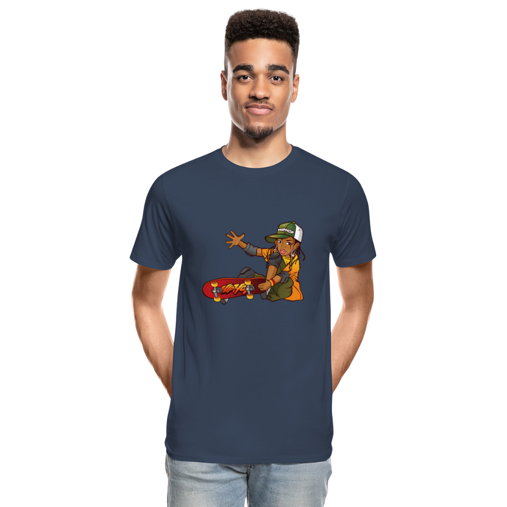 Hip Hop Skater Men’s Premium Organic T-Shirt - Navy