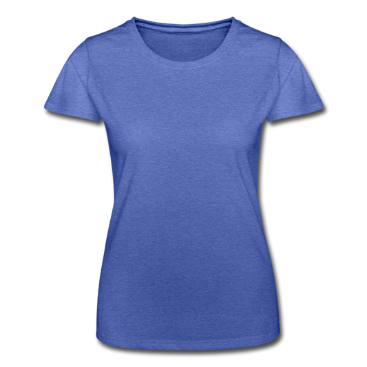 Damen T-Shirt - Blau meliert