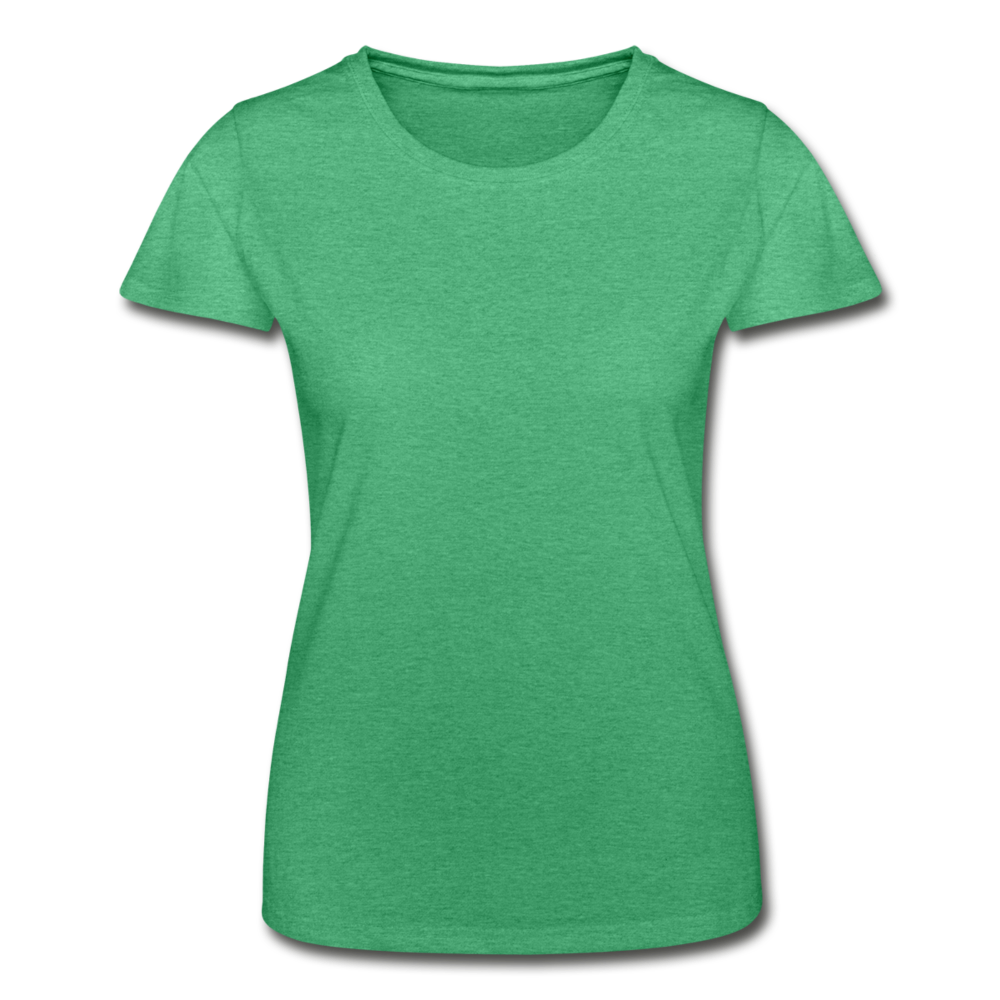 Damen T-Shirt - Grün meliert