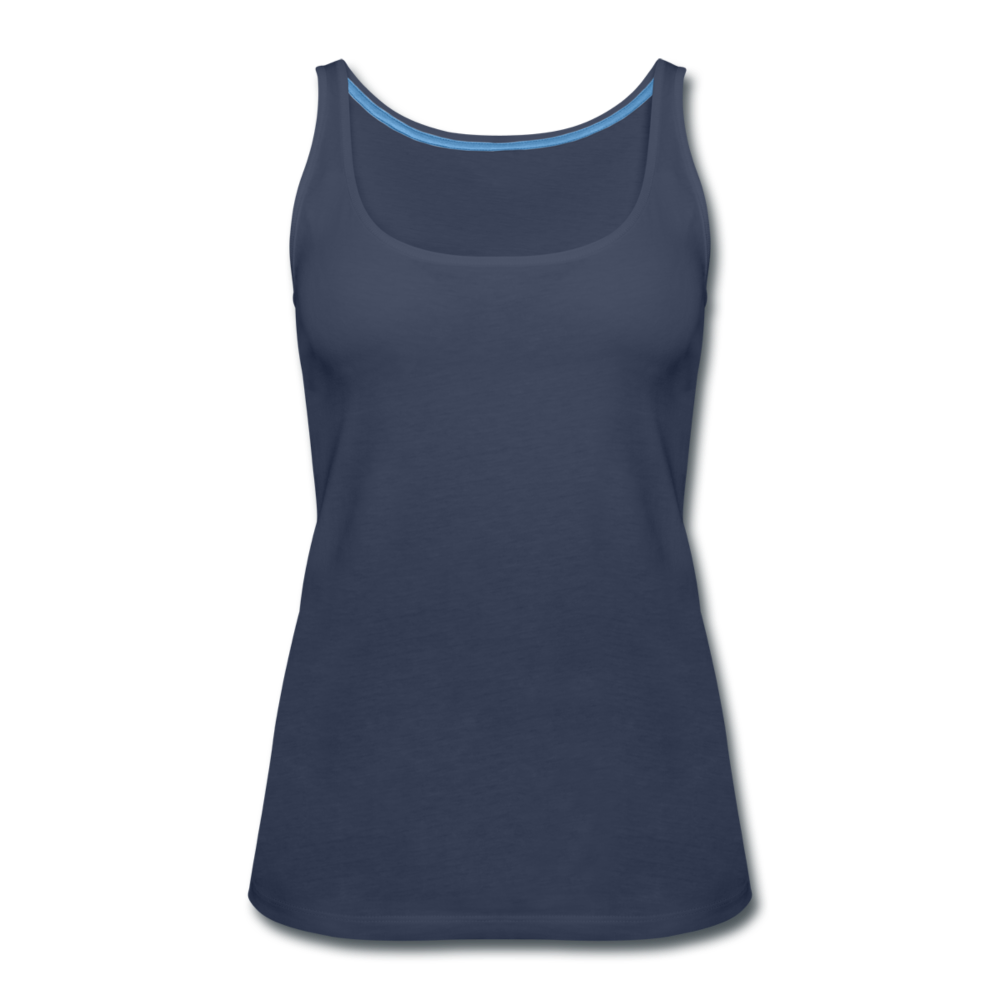 Damen Premium Tank Top - Navy