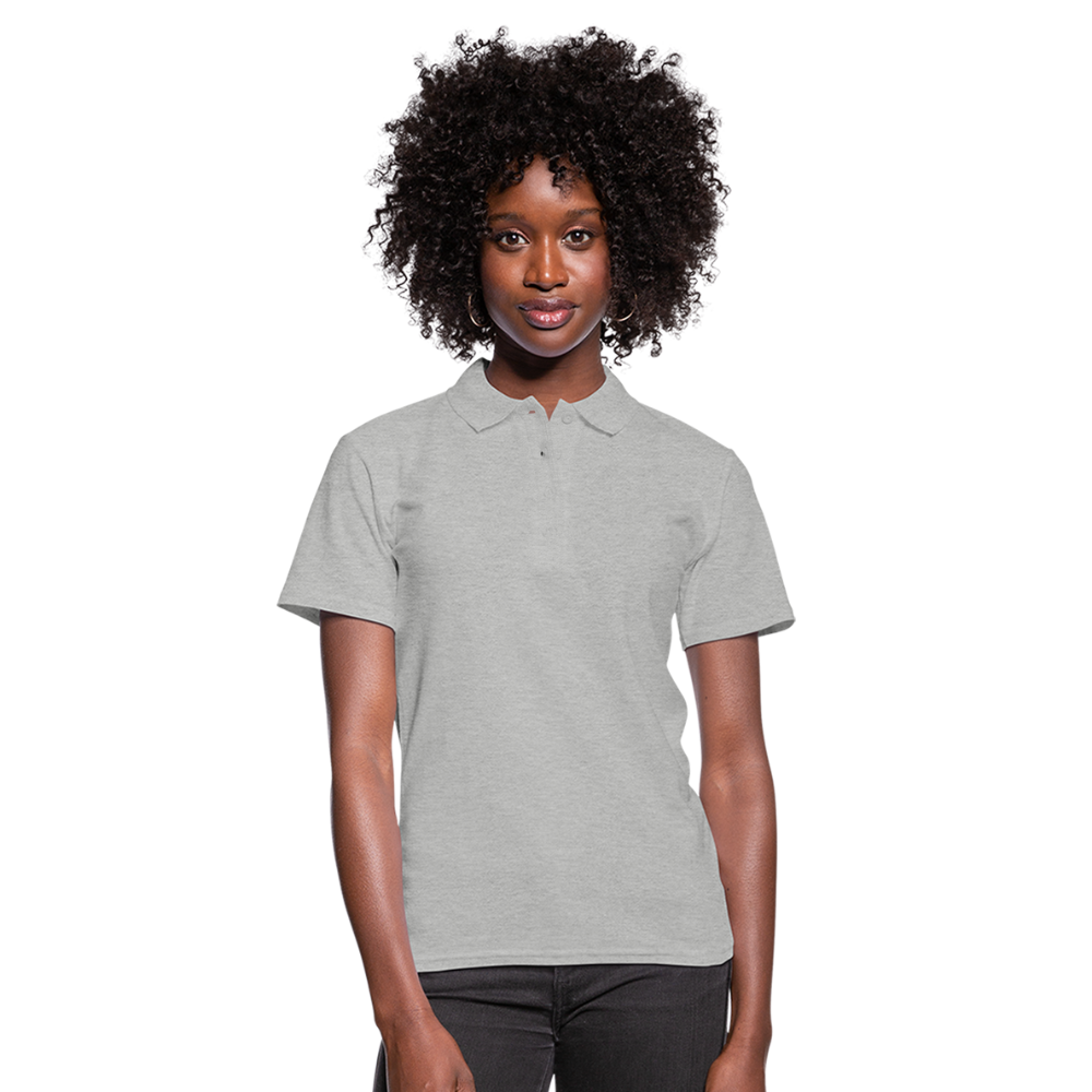 Damen Polo Shirt - Grau meliert
