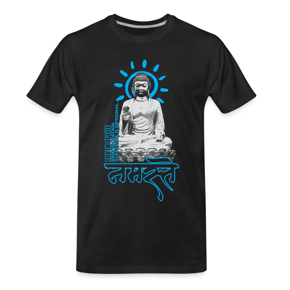 Buda Männer Premium Bio T-Shirt - Schwarz