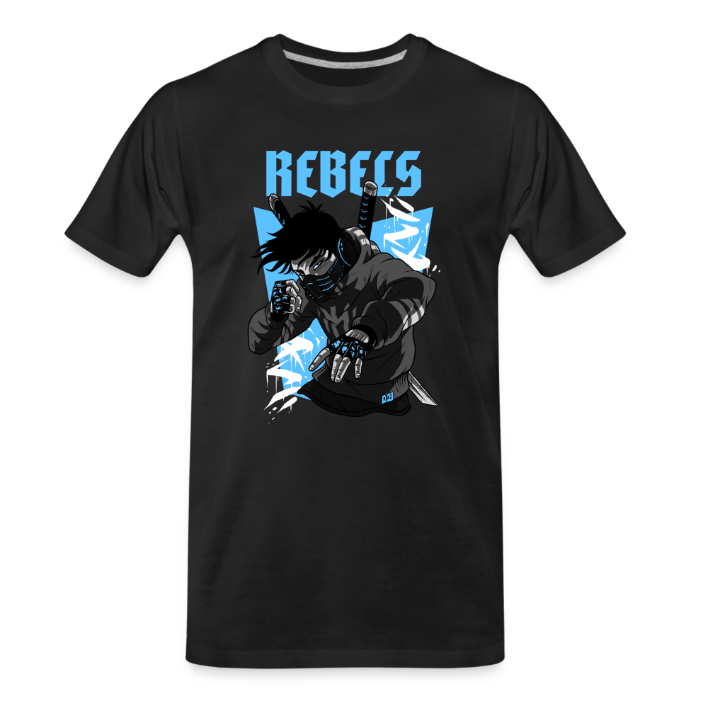 Street Rebel Herren Premium T-Shirt - Schwarz