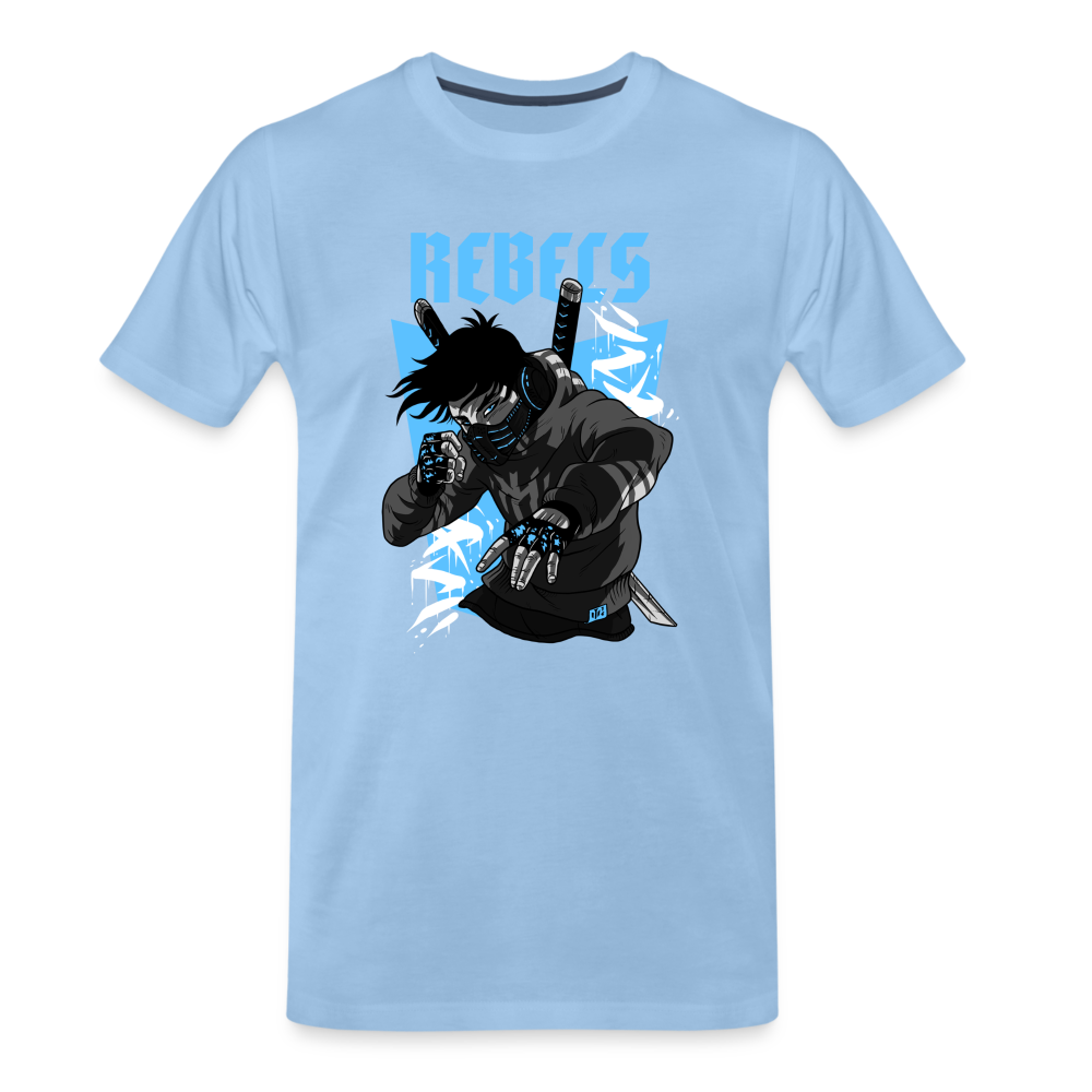 Street Rebel Herren Premium T-Shirt - Sky