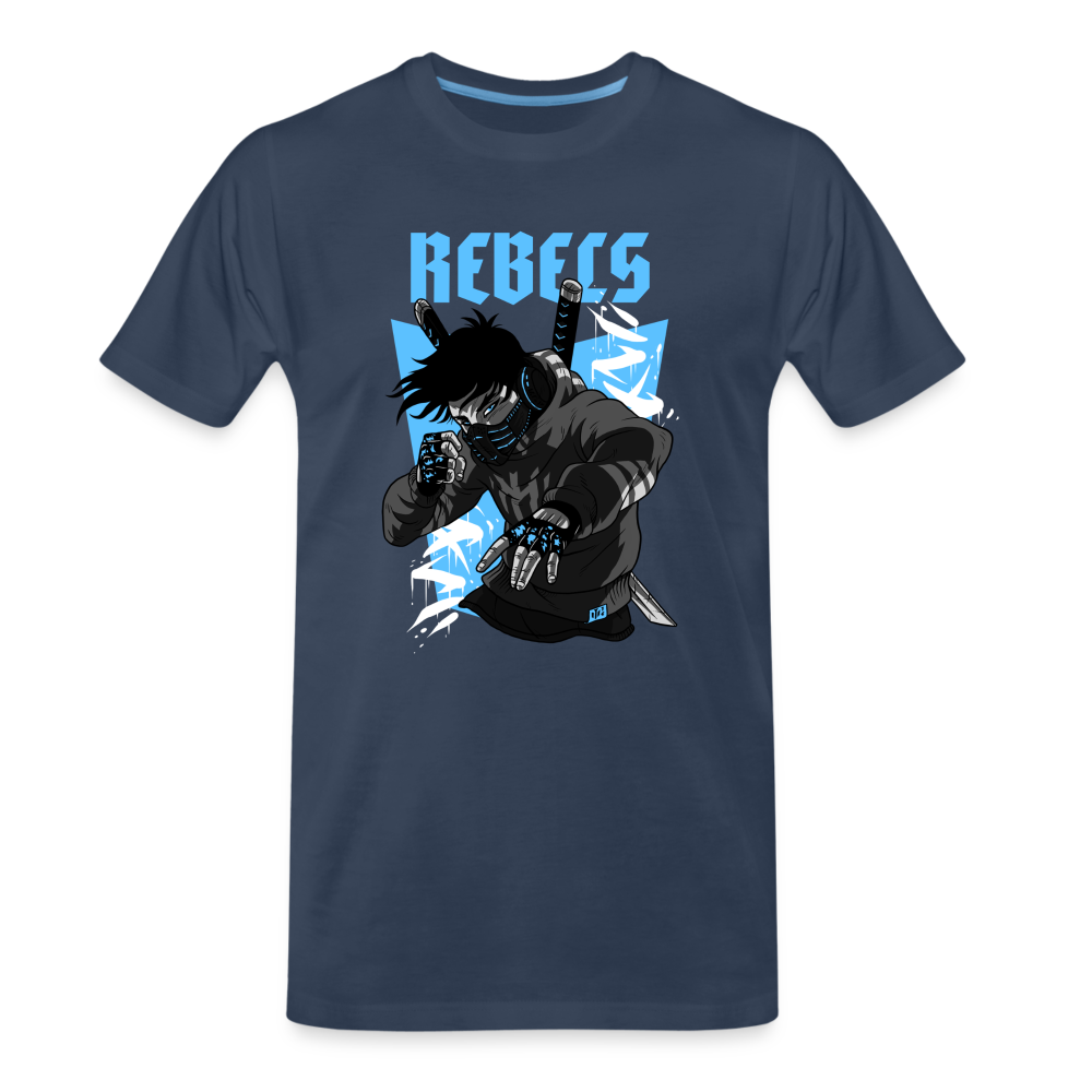Street Rebel Herren Premium T-Shirt - Navy